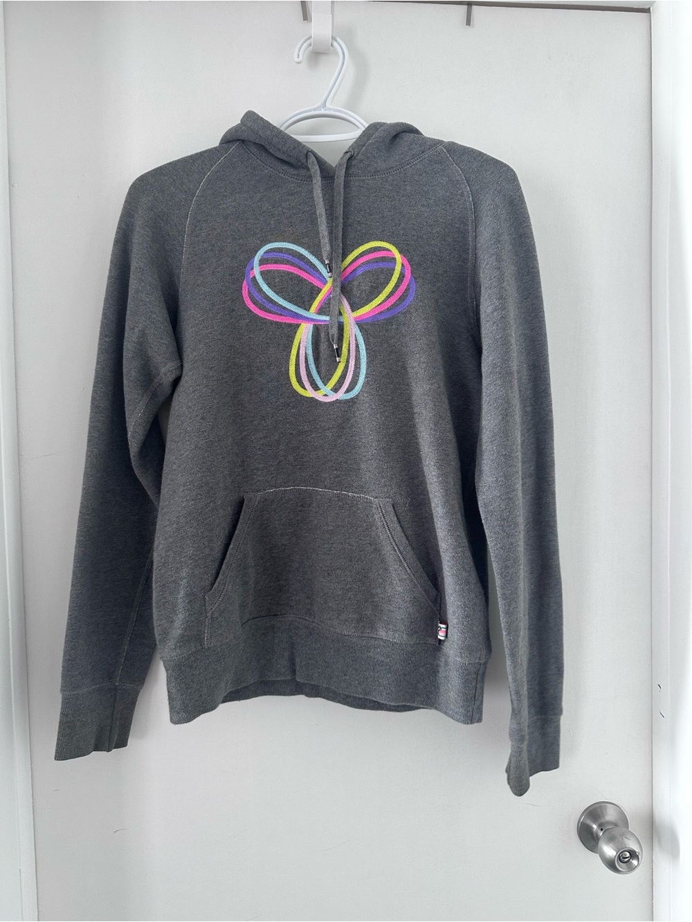 TNA Women's Hoodie Sweatshirt with Colorful Loop Graphic